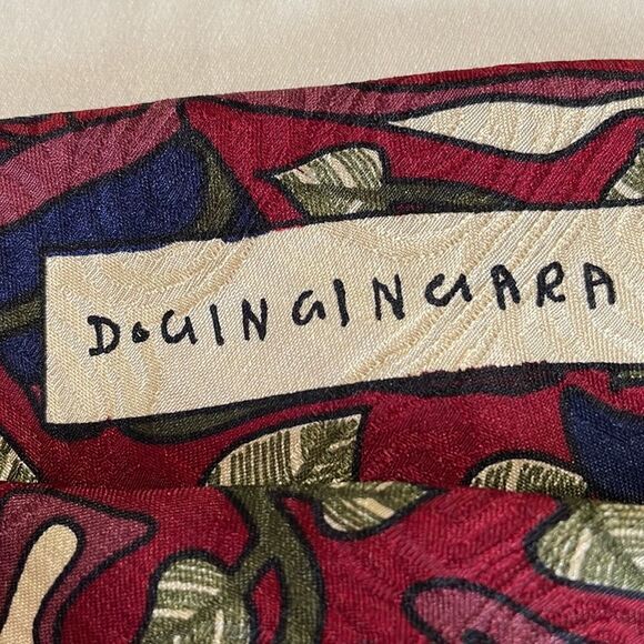 Vtg 90s Desert Designs maroon & navy blue tie - Picture 5 of 7